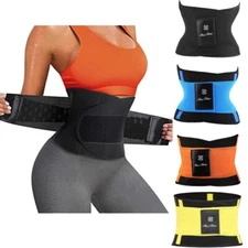 Women Sauna Corset Waist Trainer Sweat Belt Tummy Control Slim Yoga Body Shaper