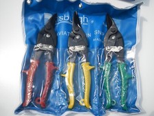 3-Piece Aviation Snip Set   Left, Right  Straight Cut