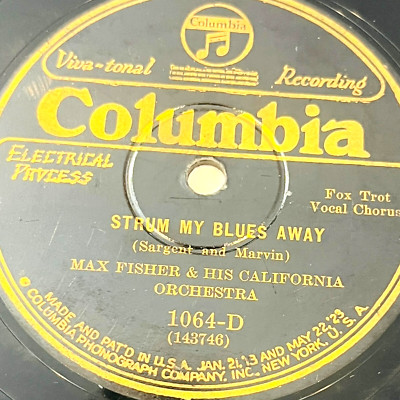 Paul Specht / Max Fisher - Dreamy Amazon / Strum My Blues Away - Columbia Record
