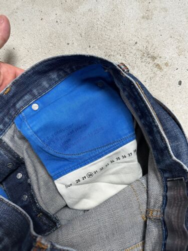 RARE Adidas Conductor Selvedge Navy Denim Pants Jeans y2k - Picture 16 of 18
