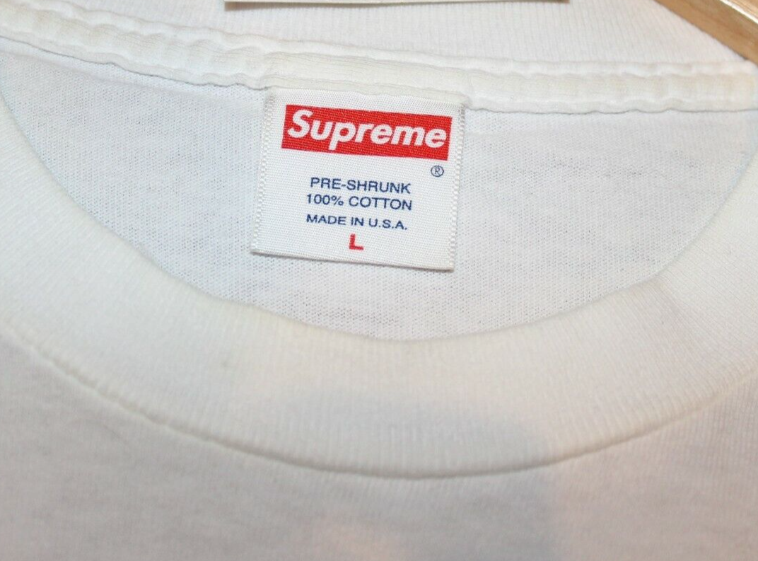 Supreme Box Logo Tshirt 2001 Bandana L Large White Purple Tee Bogo