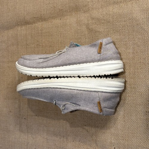 Hey Dude Wendy Schuhe Damen 5 grau leicht Freizeit Komfort Slipper Halbschuhe - Bild 7 von 10