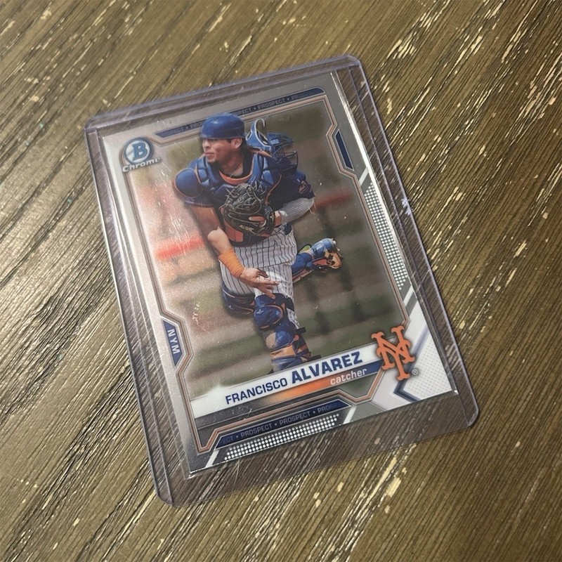 Francisco Alvarez #BCP-53 New York Mets MLB 2021 Bowman Chrome Prospect Card