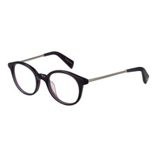 Yohji Yamamoto YO-1035522 Men Purple Optical Frame Metal Round Full Rim Eyewears