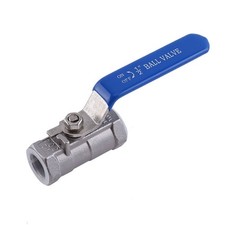 1/2'' inch Threaded 1pc Ball Valve Female Stainless Steel SS 304 BSPT