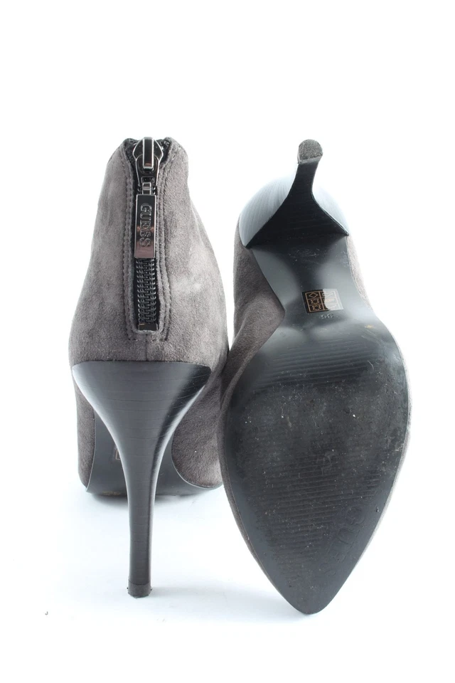 GUESS Botas con cremallera Mujeres Botines Talla EU 35 gris claro look casual - Imagen 2 de 4