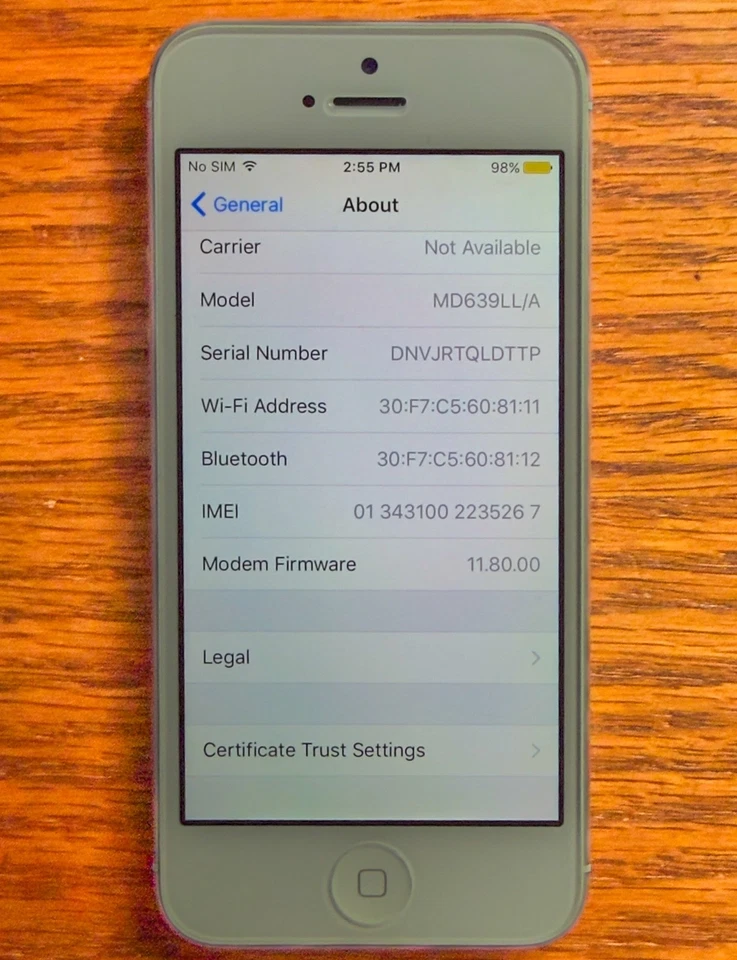 L@@K!! Apple iPhone 5, 16 GB (AT&T-Desbloqueado), Excelente, 89% de capacidad de batería! Foto 4 de 4