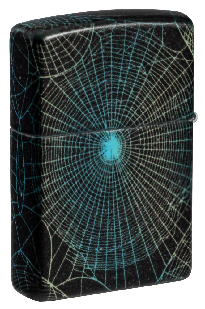 Zippo Halloween Exclusive Spider Web Design Glow in the Dark Windproof Pocket...