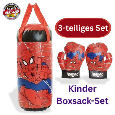 Spider-Man Kinder Boxsack Set mit Handschuhen Marvel Spiderman Boxset Spielzeug