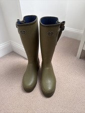 Le Chameau Vierzonord Men's Neoprene Wellingtons Size 45 UK 10.5 Good Condition