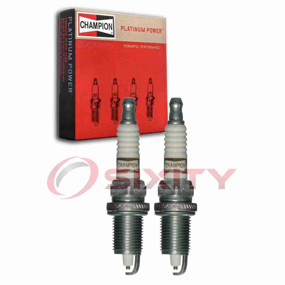 2 pc Champion Platinum 3436 Spark Plugs for RC12LC4 HGR7MDPO 7100 7090 4313 px