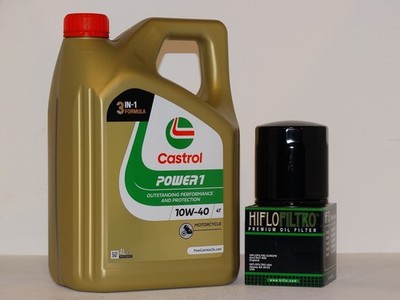 Triumph Trident 750 / 900 Bj:91-99, 4 Ltr.CASTROL 10W40,Öl- u. Ölfilter