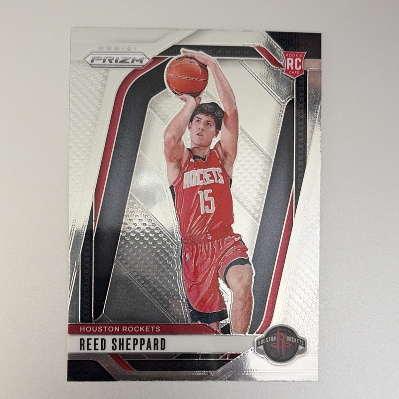 Panini 2024-25 Prizm Reed Sheppard #268 Houston Rockets RC Rookie Card