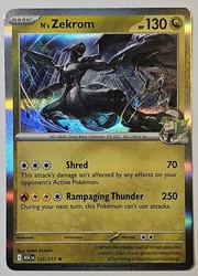 N's Zekrom 155/217 Holo Rare - Mega Evolutions: Ascended Heroes
