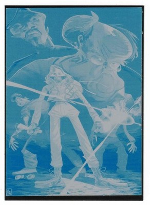 The Thing Artbook Trading Cards Series 1. Cyan Front Printing Plate For Card #18