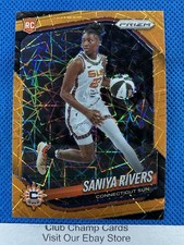 2025 #131 Saniya Rivers Panini Prizm WNBA Orange Velocity Prizm Sun RC