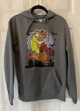 Scooby-Doo Shaggy Halloween Pullover Hooded Sweatshirt Gray Unisex Medium M