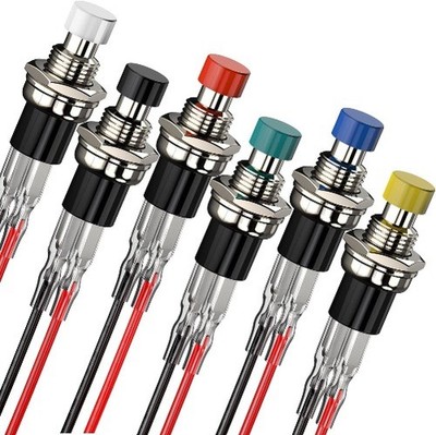 Momentary Push Button Switch 1A 250VAC SPST Mini Pushbutton Switches Normally