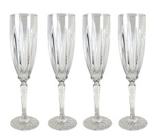 Set of 4 Vintage Cristal D'Arques-Durand 9.5" Champagne Flutes Discontinued