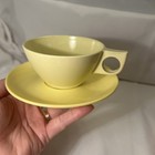 Lot 3 sets Vintage Westinghouse Ovation Melmac Cup Saucer Pink Yellow melamine  — photo 3