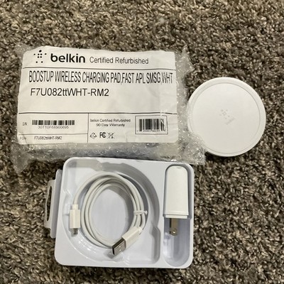 Belkin Boost Up Qi Fast Wireless Charge Pad White F7U082ttWHT-RM2