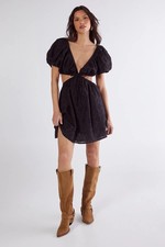 Nastygal Black Mini Dress Womens Daywear Dresses