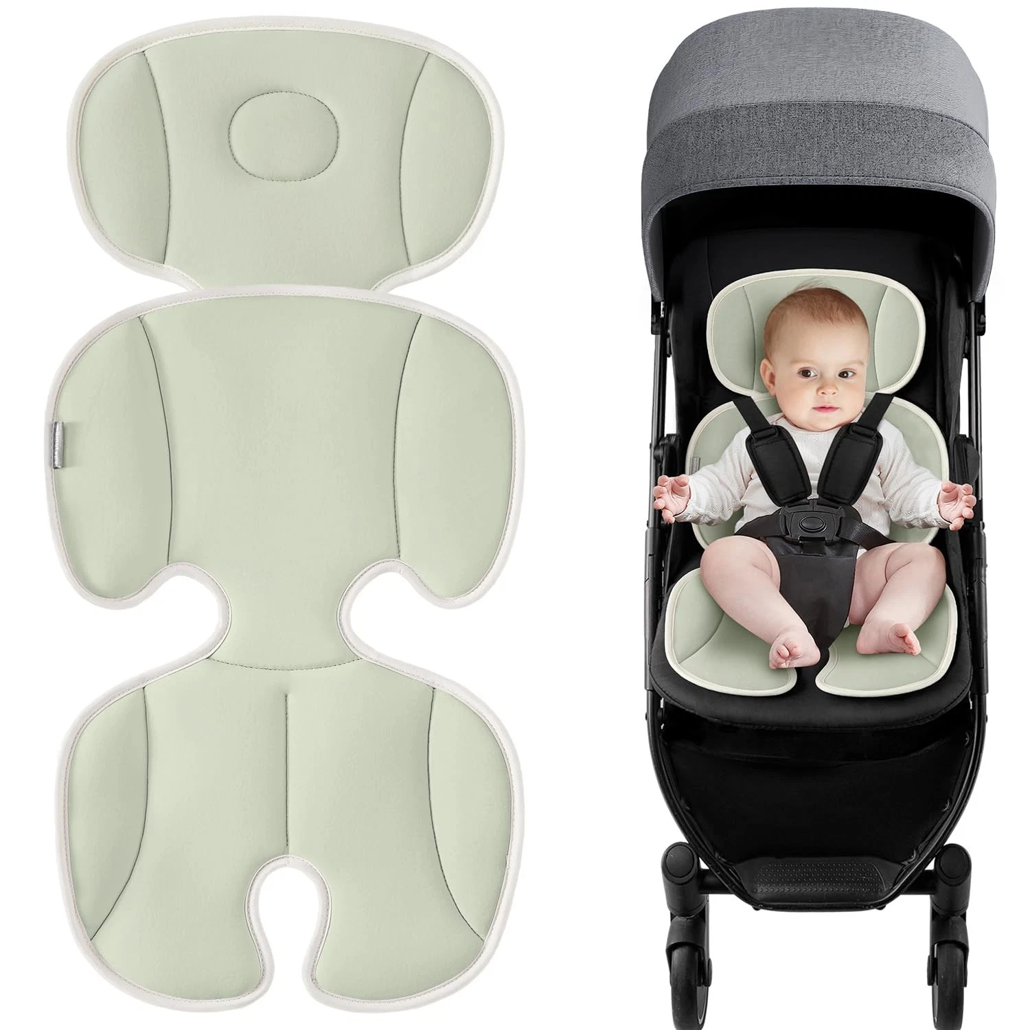 Baby Stroller Cooling Pad Universal Soft Cooler Pad Breathable Adjustable Car...