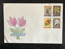 YUGOSLAVIA 1959 FDCs FLORAL