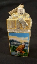 OWC Inside Art 2004 Eagle- Box 4.75" H Glass Ornament HP #96018 China