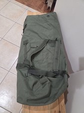 Military Canvas Nylon Blend Rucksack Duffle Bag Carry On