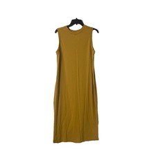 Universal Thread Brown Sleeveless Cotton Jersey Midi Tank Dress Size M