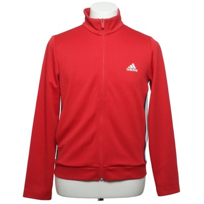 Adidas, Trainingsjacke, Herren, Größe: L, Rot/Schwarz, Polyester, Streifen #IWm