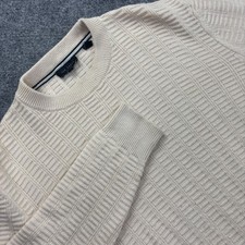 Ted Baker Sweater Size 3 Cream Textured Knit ...