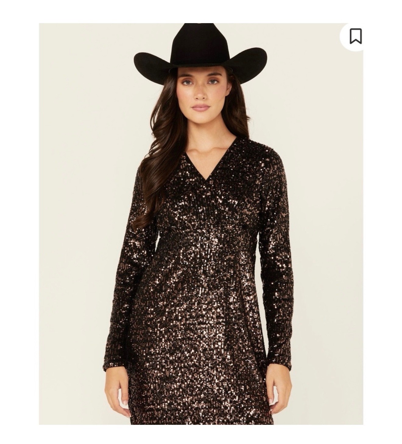 Shyanne Womens Sequins long Sleeve Mini Dress Size Medium