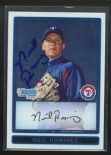 2009 Bowman Chrome NEIL RAMIREZ Signed Card autograph auto RANGERS CUBS BREWERS