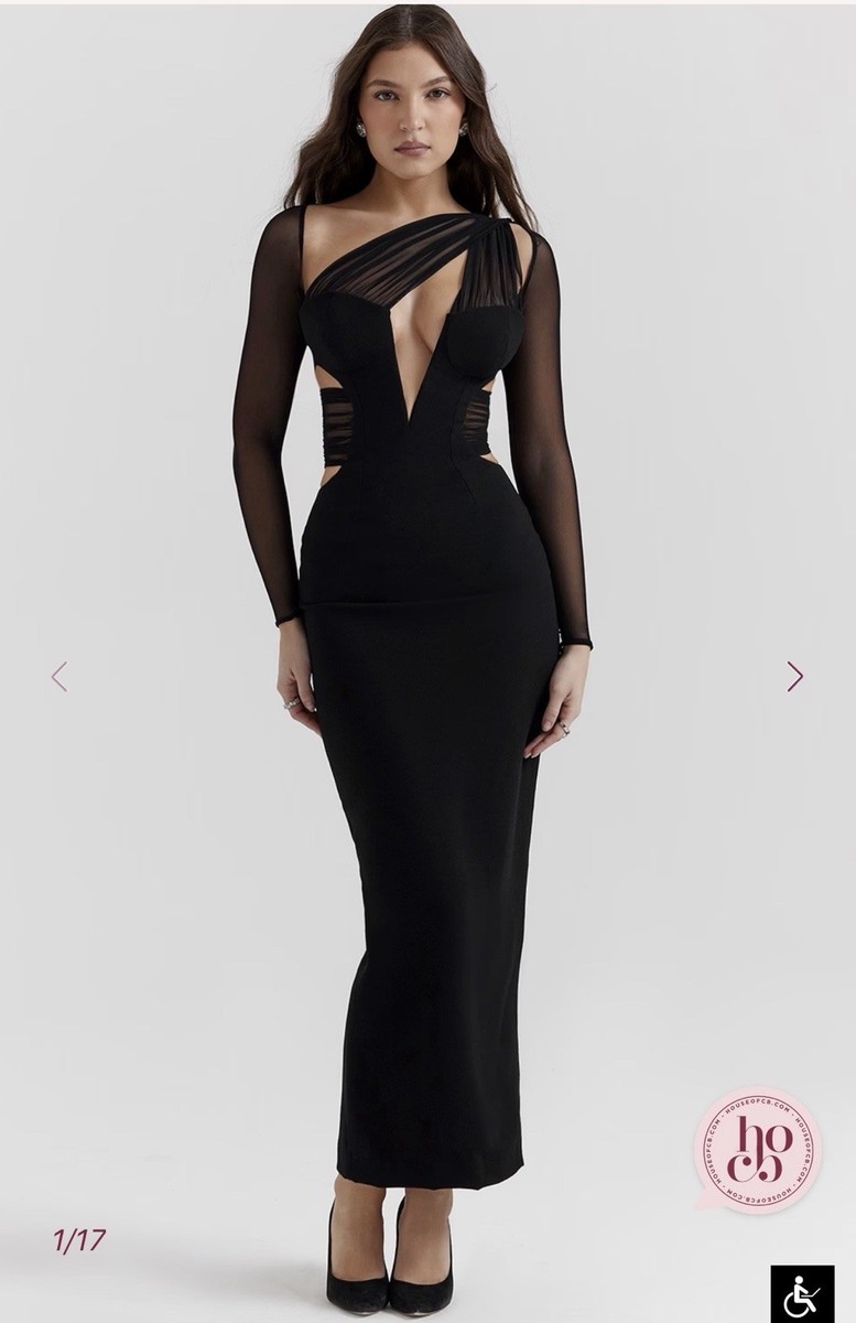 house of cb black dress ZAHRA Plunge Maxi house of cb black dress corset 7 Shoes to Wear Color:Ink-Blue this dress provides a colourway-taylortie