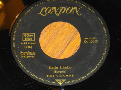 The Champs Limbo Dance Vinyl Single 7inch London Records