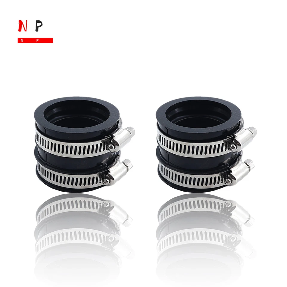 2X Carburetor Holder Intake Boot For Kawasaki Vulcan 500 EN500C LTD 16065-1320 - Image 4 of 4