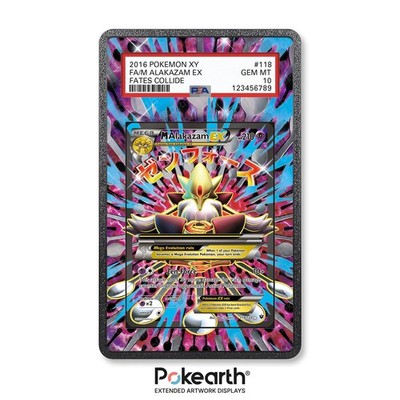 M Alakazam EX 118/124 - Extended Artwork Case für Gradekarten