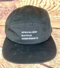Specialized SBC Graphic 5 Panel Black Camper Hat New