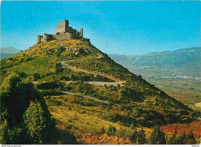 Postcard - 11 - Tuchan - Cathar castles - Chateau d'Aguilar built on