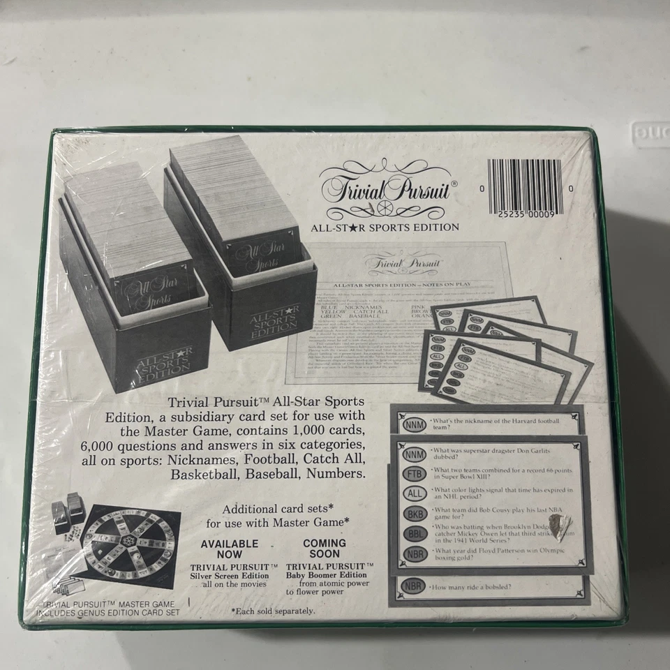 Trivial Pursuit ALL STAR SPORTS Edition , Subsidiary Card Set ,New, Factory Seal - Image 2 of 4