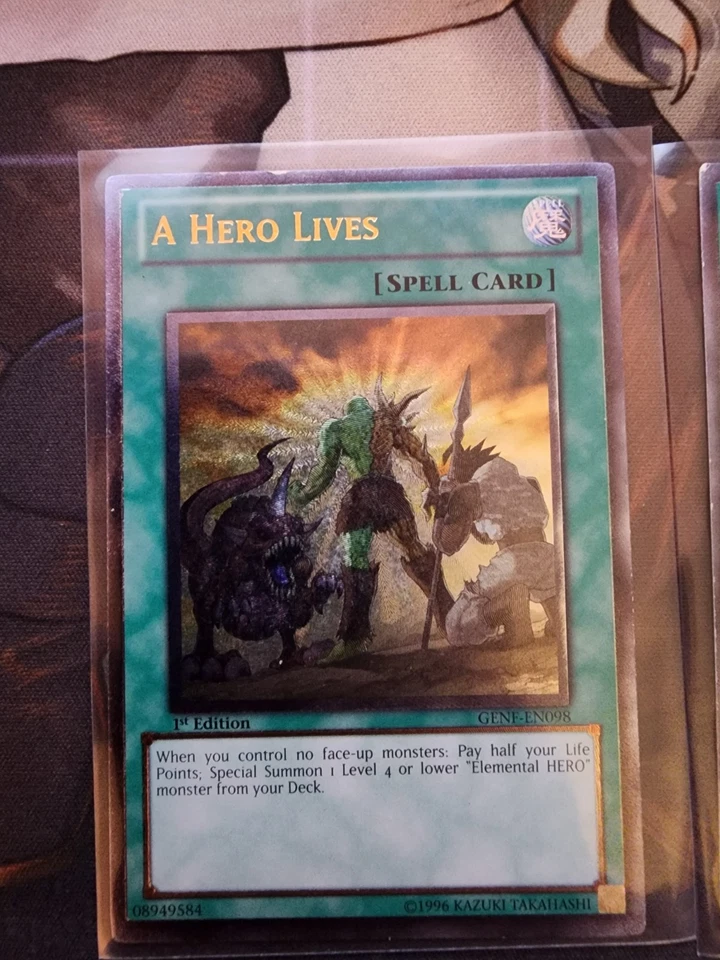 Yugioh A Hero Lives GENF-EN098 Ultimate Rare 1st Ed MP - Image 3 of 3