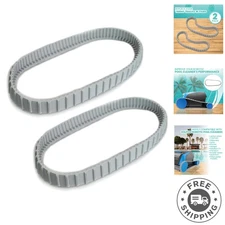 2 Pack Replacement Gray Tracks for Maytronics Dolphin Cleaners - Quality Rubber