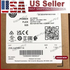 1pc New Allen-Bradley AB 25B-A4P8N114 PowerFlex 525 AC Drive 0.75kW