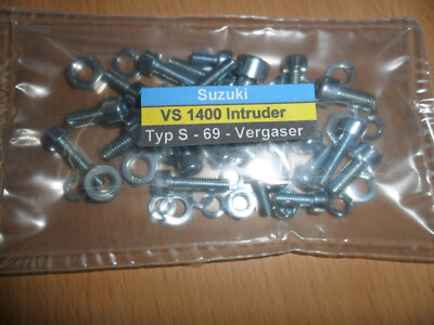 Suzuki VS 1400 - >55 Vergaser Schrauben Set 69 Normteile Satz