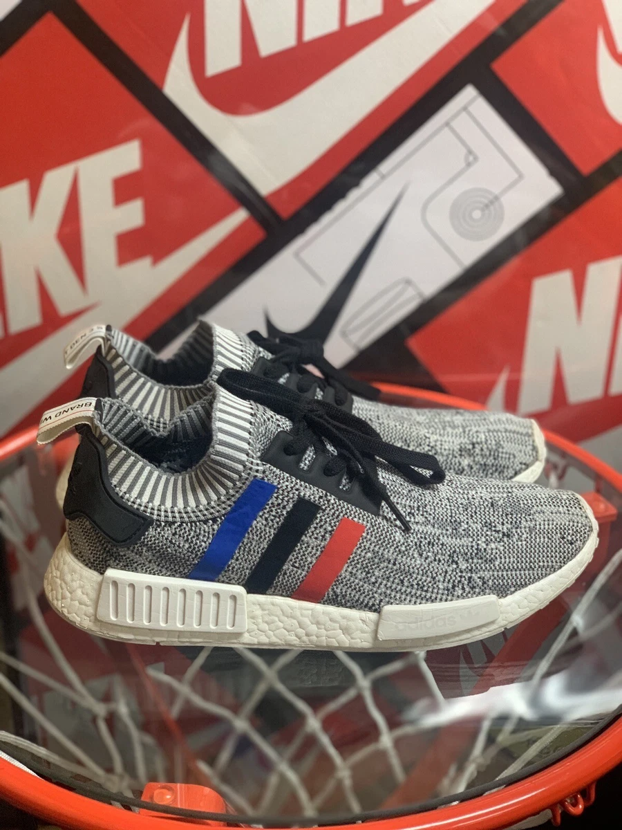 adidas nmd tri color stripes white