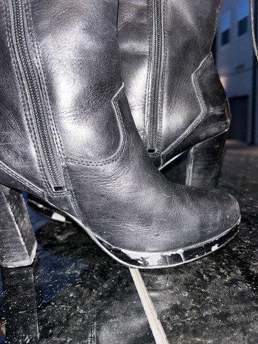 Harley Davidson D85424 AUTUMN Black Boots Womens Sz 8 - Picture 6 of 6