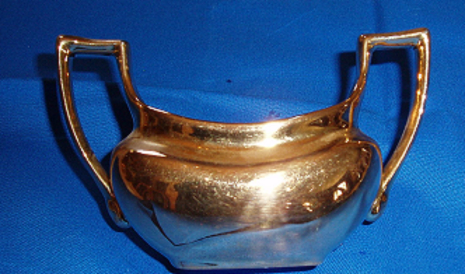 Vintage Gold Luster Cream Pitcher Open Sugar 1952 Excellent Condition