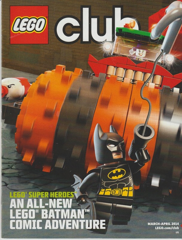 LEGO Club Magazine Super Heroes Batman Comic Adventure March - April 2014